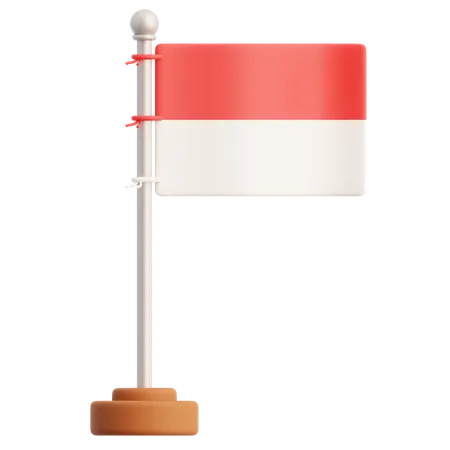 Free Indonesia Flag 3D Icon