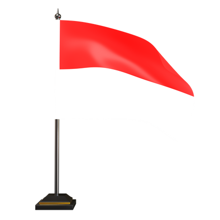 Free Indonesian Flag  3D Icon