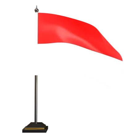 Free Indonesian Flag  3D Illustration