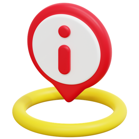 Free Information Location  3D Icon