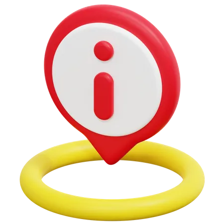 Free Information Location  3D Icon