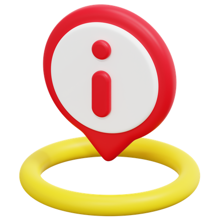 Free Informationen Standort  3D Icon
