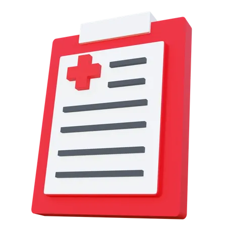 Free Informe médico  3D Icon