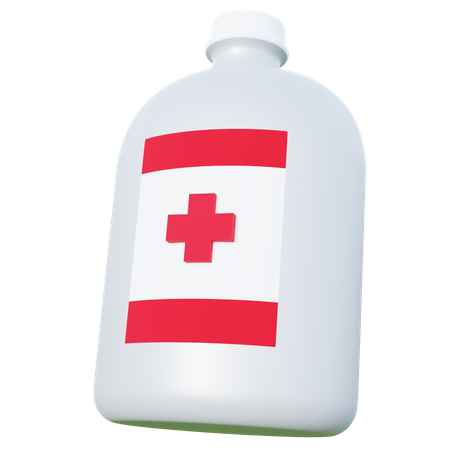 Free Infusion Bottle  3D Icon