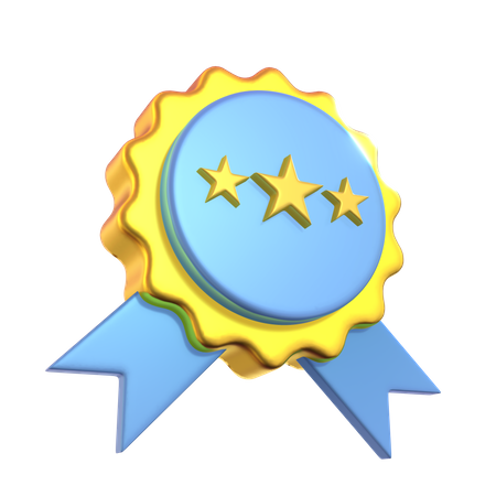 Free Insignia de estrella  3D Icon