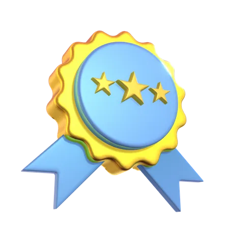 Free Insignia de estrella  3D Icon