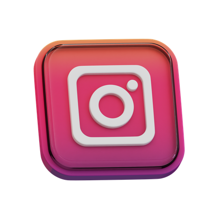 Free インスタグラム  3D Icon