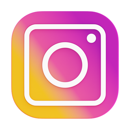 Free Instagram  3D Icon