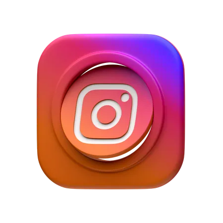 Free Instagram  3D Icon