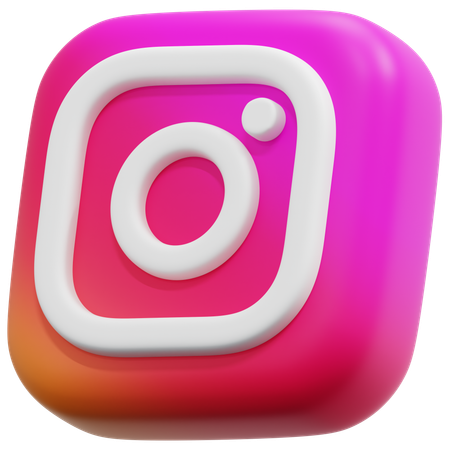 Free Instagram  3D Icon