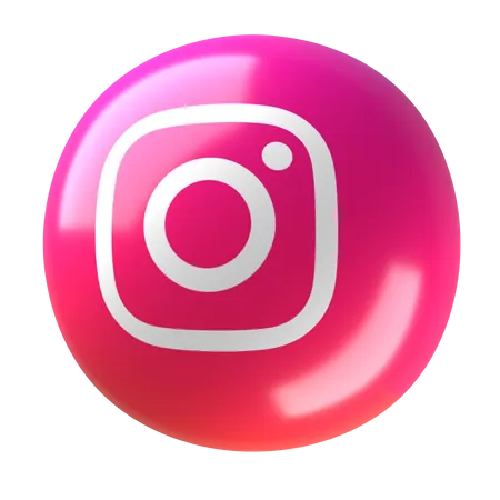 Free Instagram  3D Icon
