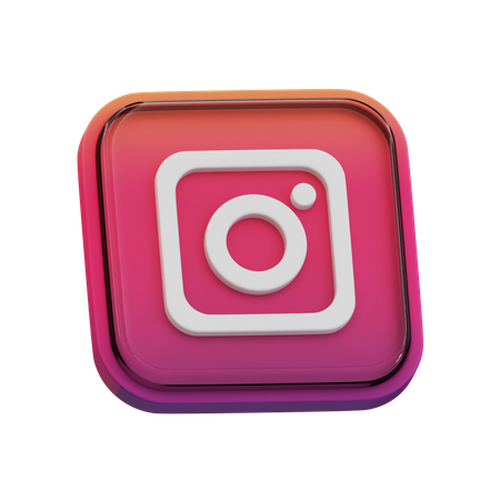 Free Instagram  3D Icon