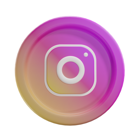 Free Instagram  3D Icon