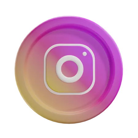Free Instagram  3D Icon