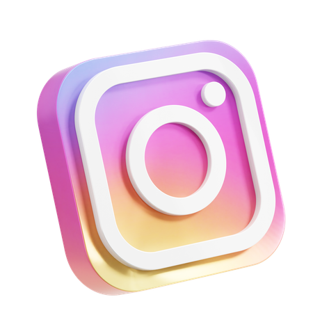 Free Instagram  3D Icon