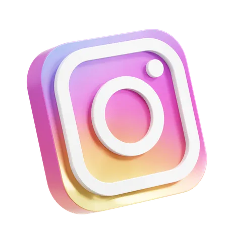 Free Instagram  3D Icon