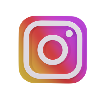 Free Instagram  3D Icon