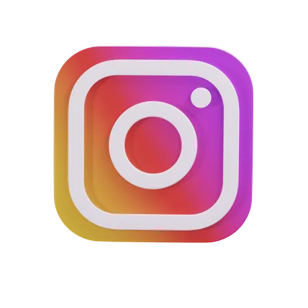 Free Instagram  3D Icon