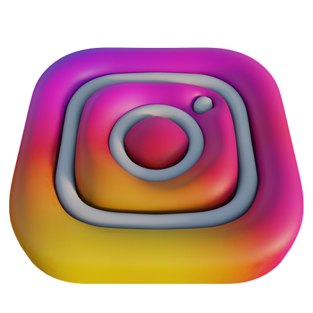 Free Instagram  3D Icon