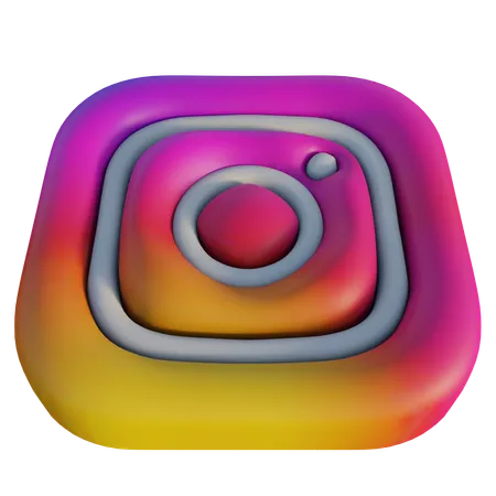 Free Instagram  3D Icon