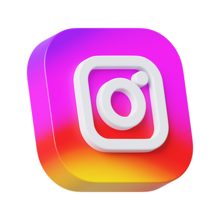 Free Instagram  3D Icon