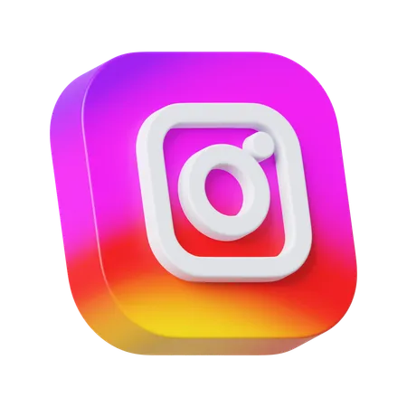 Free Instagram  3D Icon