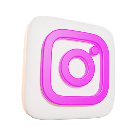 Free Instagram  3D Icon