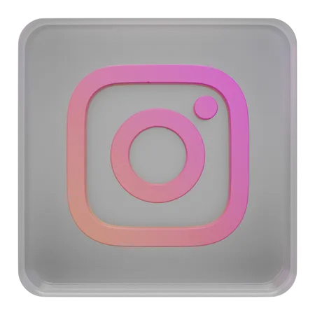 Free Instagram  3D Icon