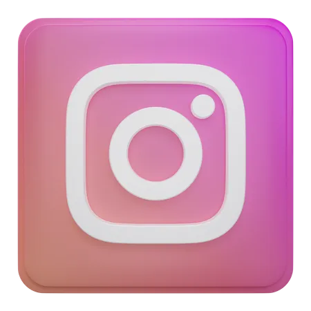 Free Instagram  3D Icon