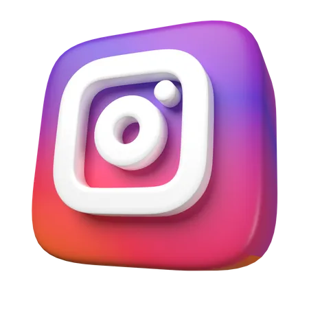 Free Instagram  3D Icon