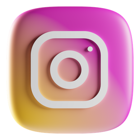 Free Instagram  3D Icon