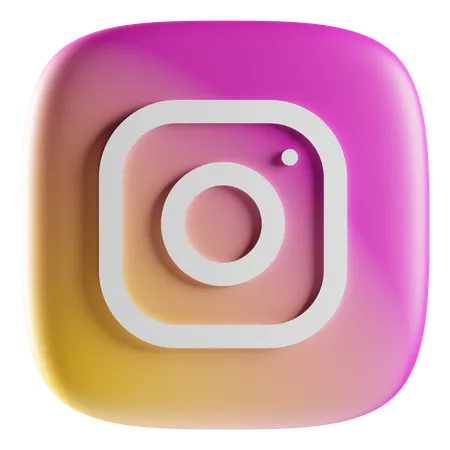 Free Instagram  3D Icon