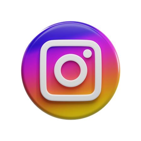 Free Instagram  3D Icon