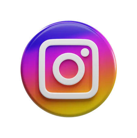 Free Instagram  3D Icon