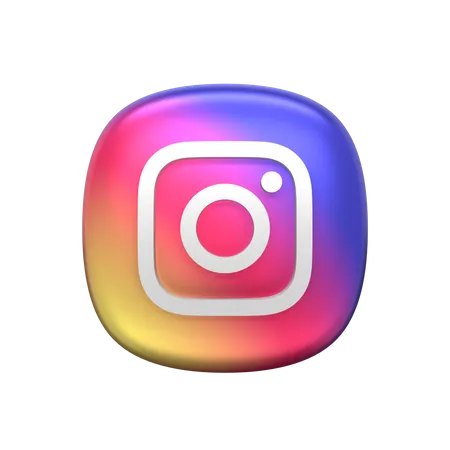 Free Instagram  3D Icon