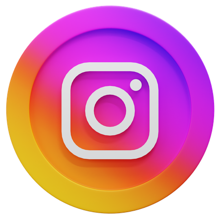 Free Instagram  3D Icon