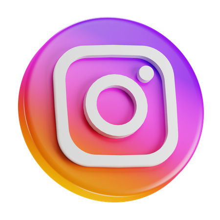 Free Instagram  3D Icon