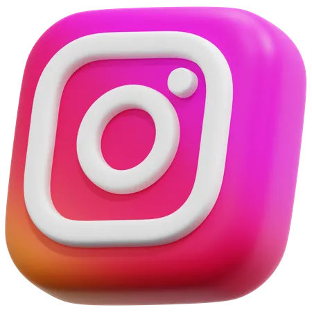 Free Instagram  3D Icon