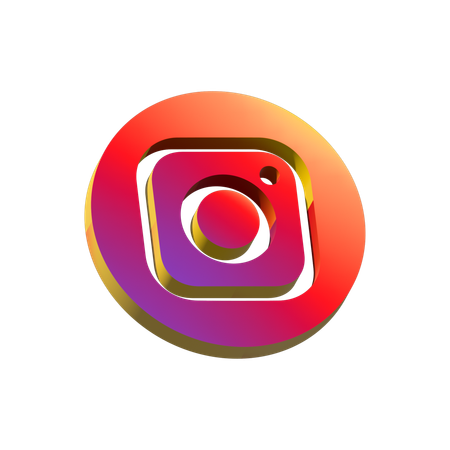 Free Instagram  3D Icon