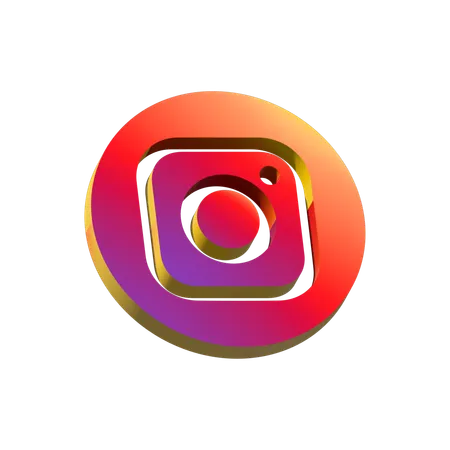 Free Instagram  3D Icon