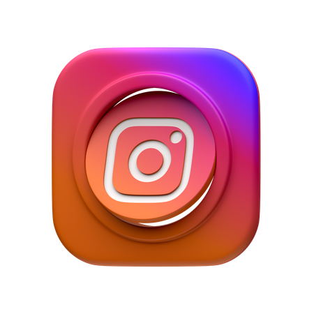 Free Instagram  3D Icon