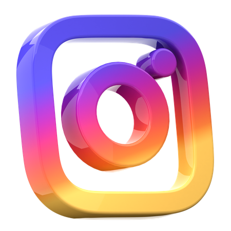 Free Instagram  3D Icon