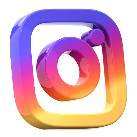 Free Instagram  3D Icon