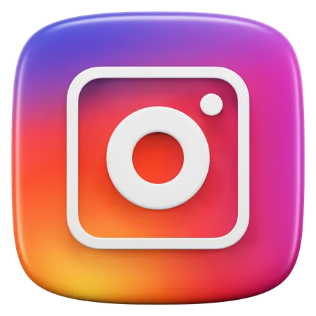 Free Instagram  3D Icon