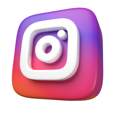Free Instagram  3D Icon