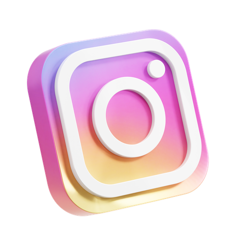 Free Instagram  3D Icon