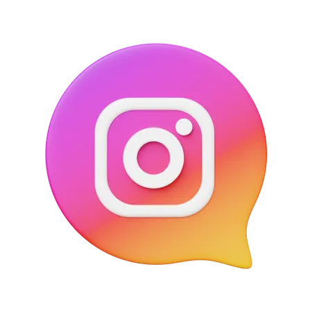 Free Instagram  3D Logo