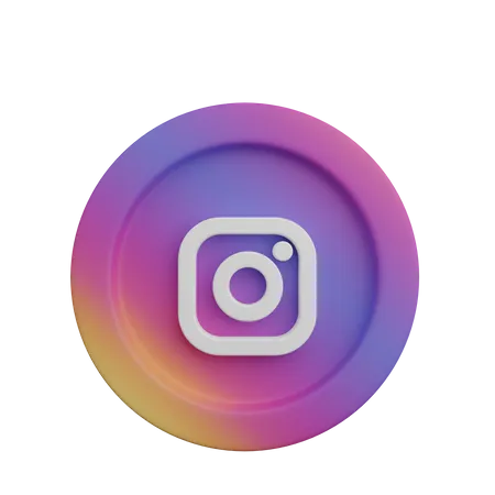 Free Instagram  3D Logo