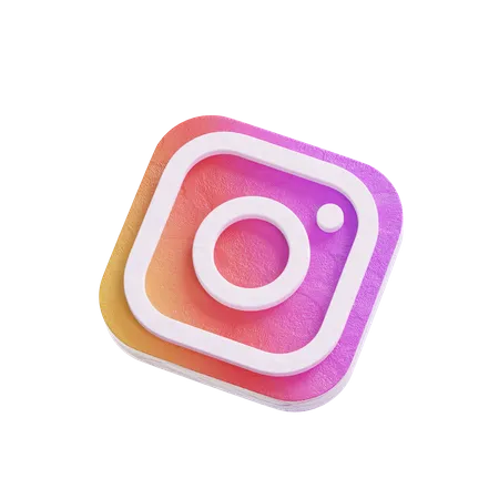 Free Instagram  3D Logo