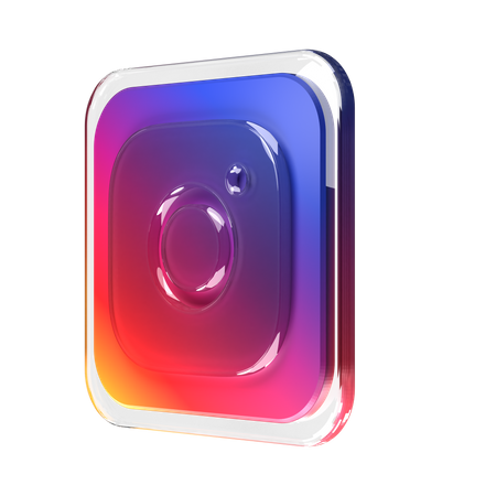 Free Instagram  3D Logo